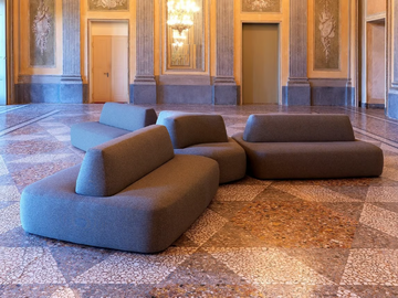NAPWORK - Modular sectional fabric sofa by Caimi Brevetti - view 2